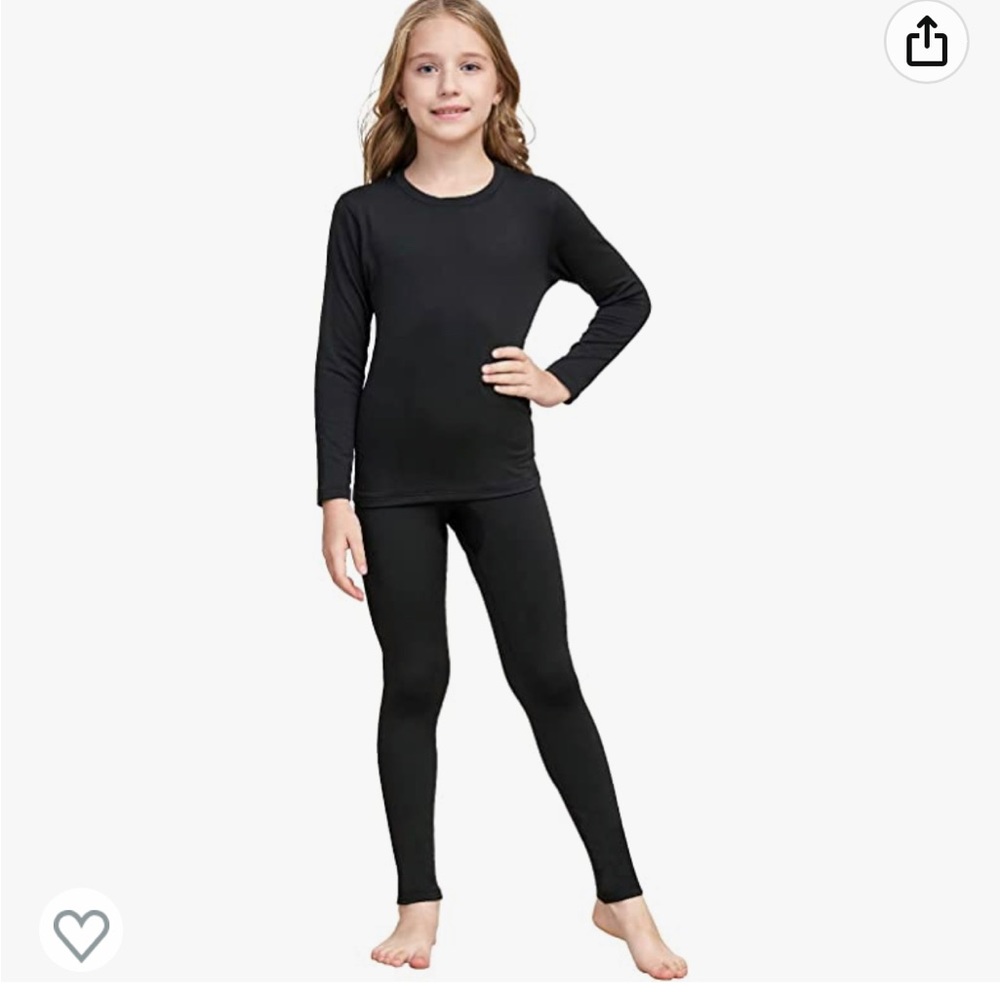 New - Girls Thermal Underwear set